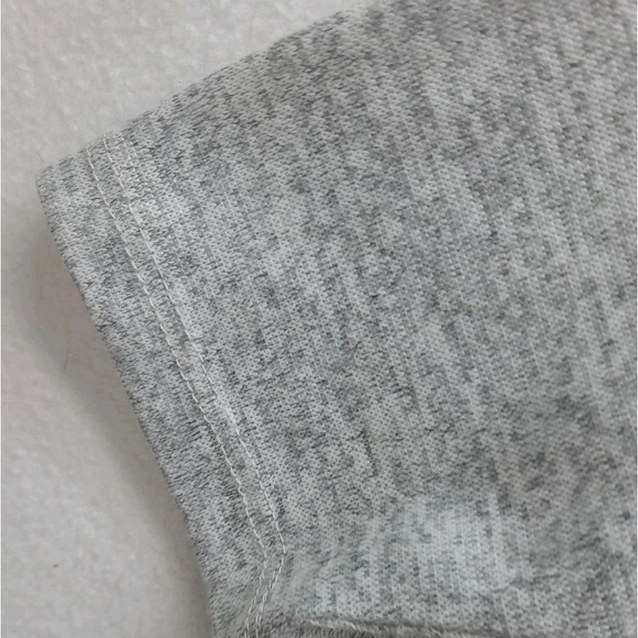 One World Womens 2X Top 3/4 Sleeve Detachable Scarf Gray Blue Shirt Hippie Boho - Picture 8 of 13